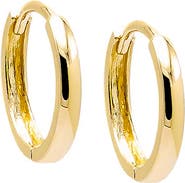 BY ADINA EDEN Solid Rounded Huggie Earring 14K