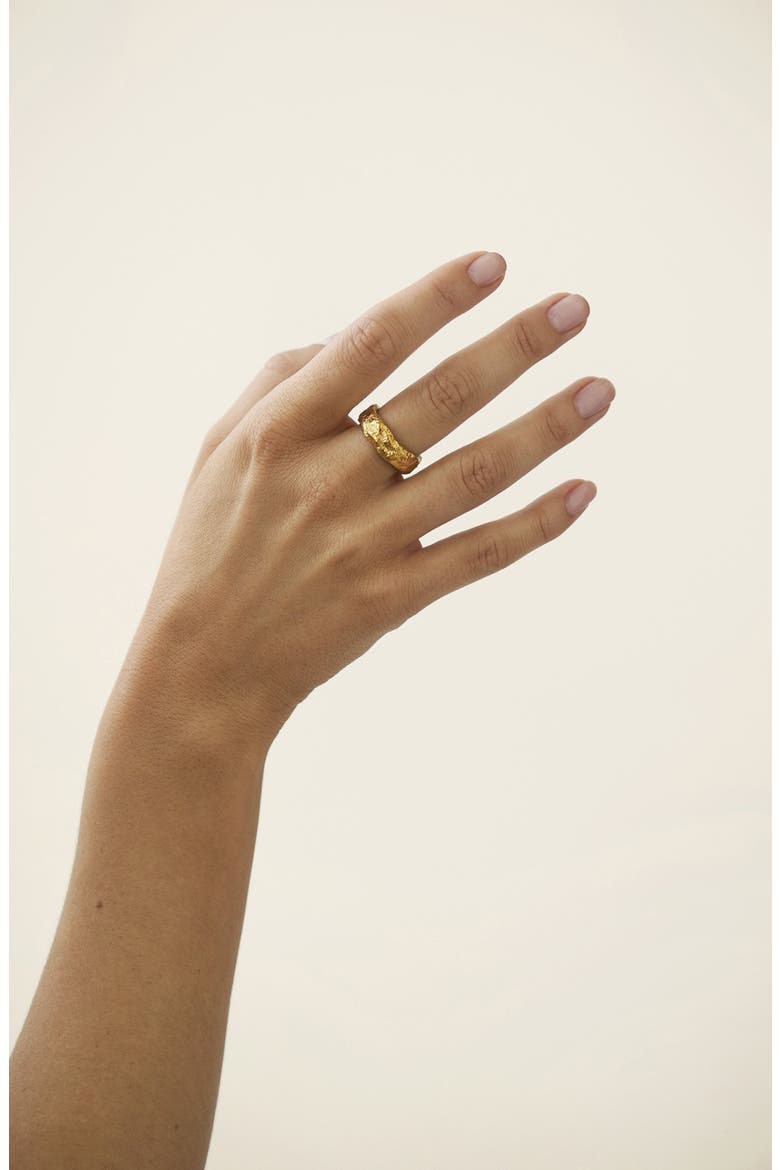 Chunky Ring Gold, Alternate, color, Gold