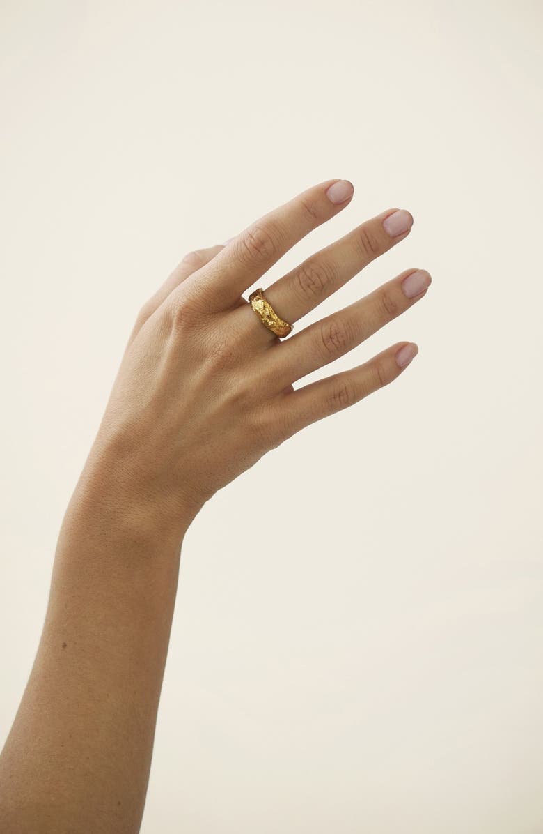 NOOTKA Chunky Ring Gold, Alternate, color, Gold