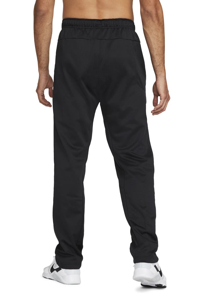 Therma-FIT Sweatpants, Alternate, color, BLACK/ BLACK/ WHITE