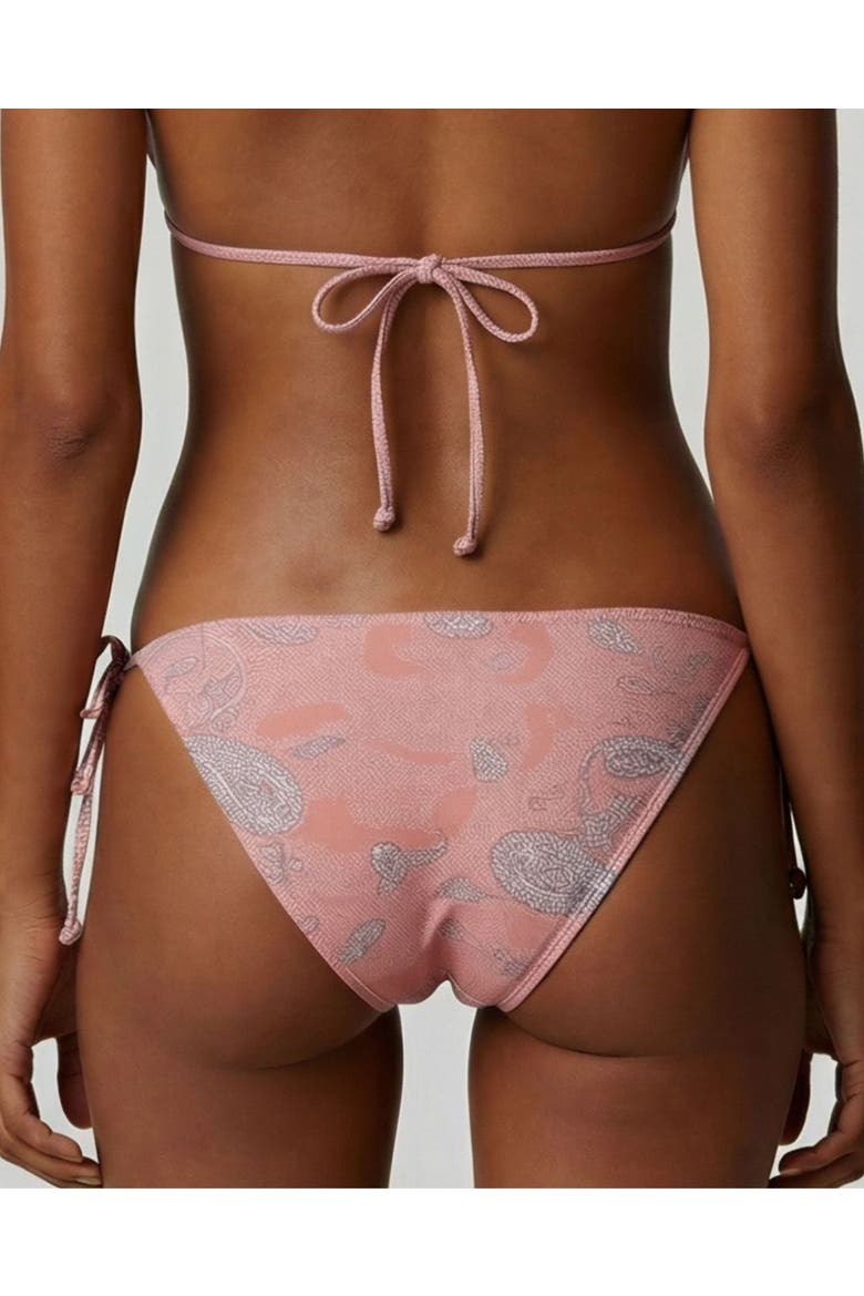 Paisley Explosion Womens Bikini Bottom, Alternate, color, Paisley Explosion Coral