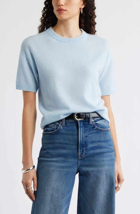 Short Sleeve Cashmere Sweater