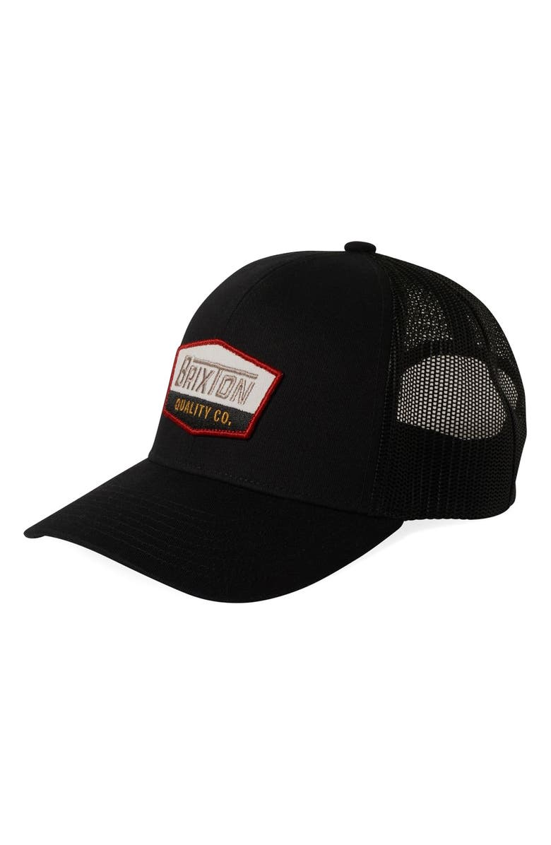 Brixton Regal NetPlus<sup>®</sup> Trucker Hat, Main, color, Black/ Black