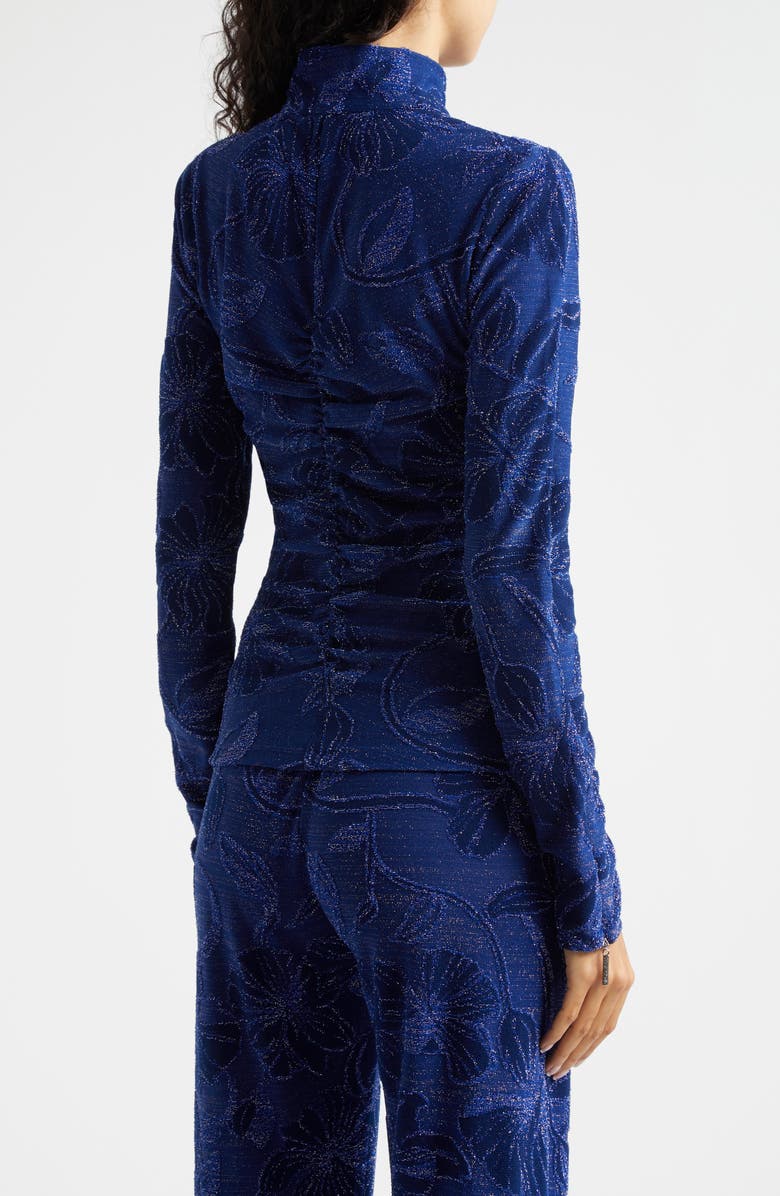 Stine Goya Metallic Floral Jacquard Top, Alternate, color, 