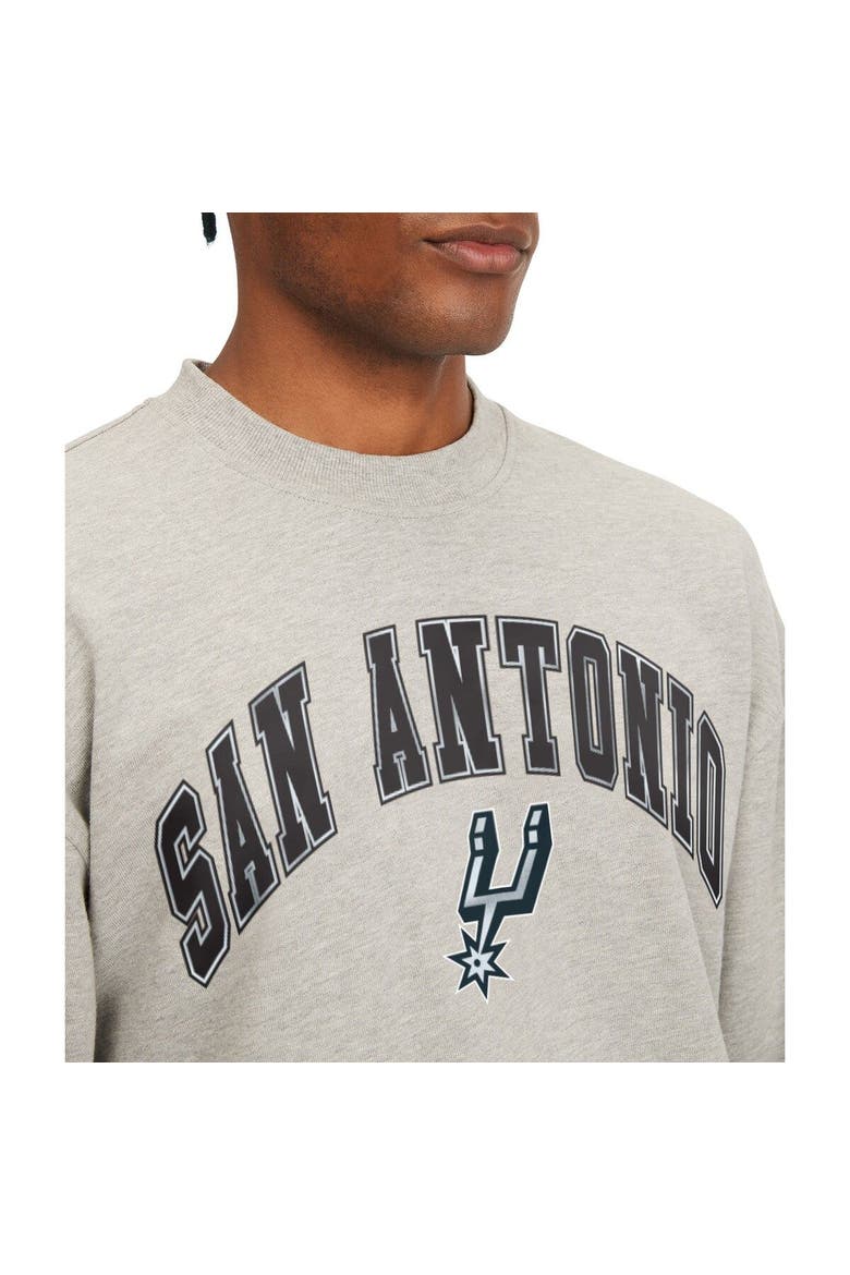 Men's Tommy Jeans Gray San Antonio Spurs James Patch Pullover Sweatshirt, Alternate, color, Gray