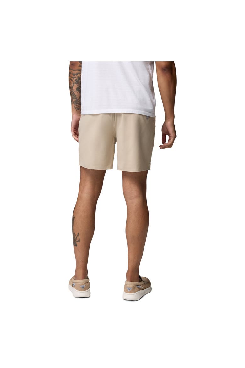 Men's Columbia  Natural Tennessee Volunteers PFG Terminal Roamer™ Omni-Shade™ Stretch Shorts, Alternate, color, Natural