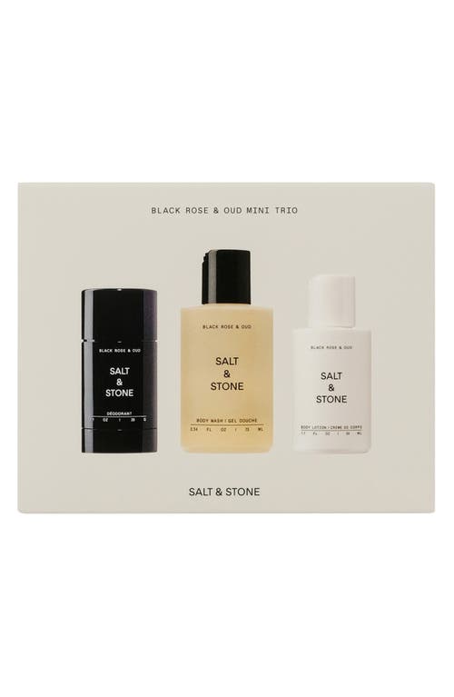 SALT & STONE Black Rose & Oud Mini Trio Discovery Set 