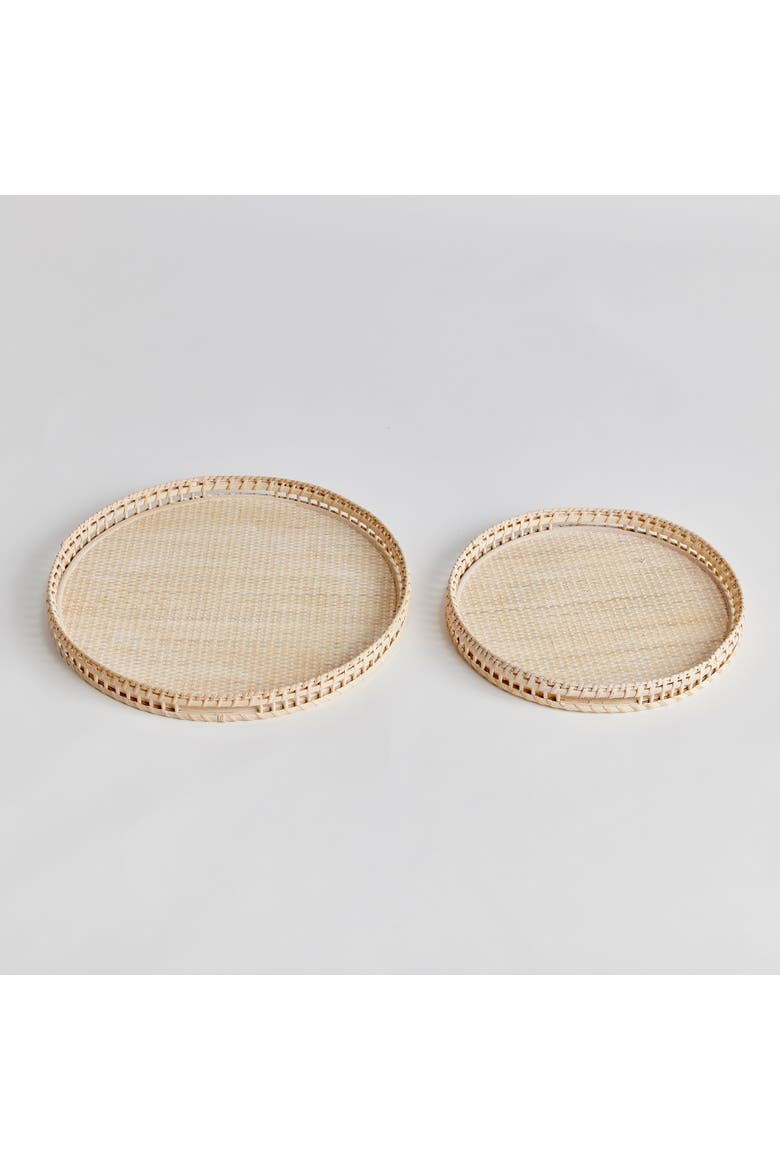 Barri Decorative Trays St/2, Alternate, color, Brown