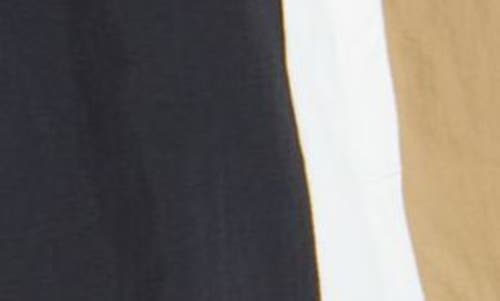 Hugo Boss Boss Remy Colorblock Swim Trunks In Black