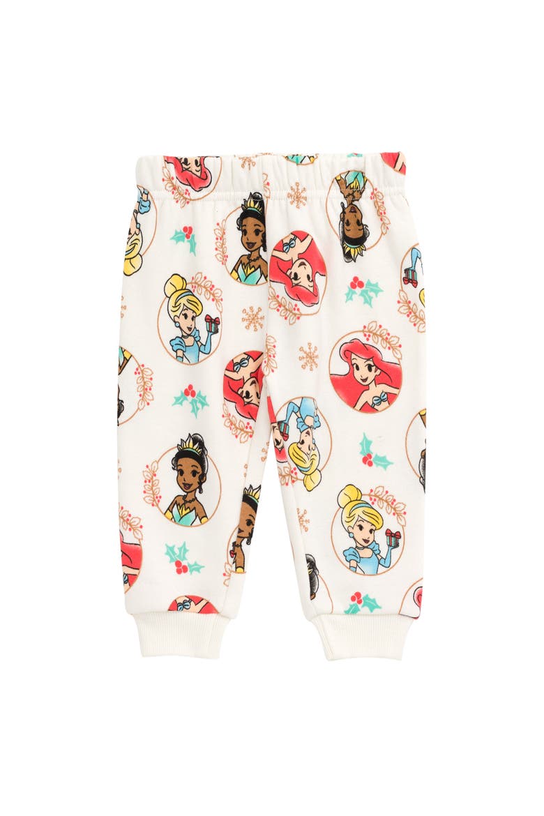 Fleece Sweatshirt & Pants Set, Alternate, color, Princess Cream