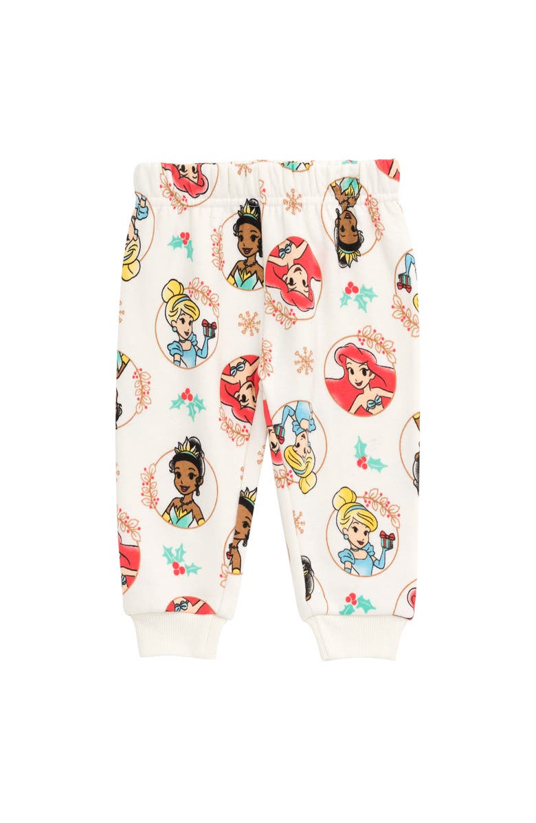 Disney Princess 2-Piece Fleece Sweatshirt and Pants Set, Alternate, color, Princess Cream