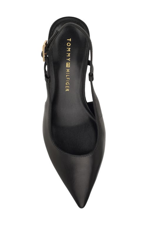 Tommy Hilfiger Cerizza Slingback Pointed Toe Pump In Black
