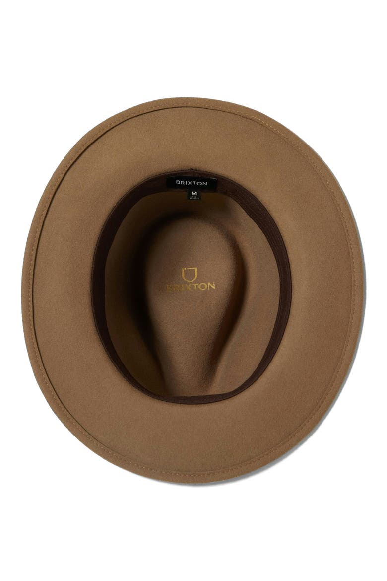 Messer Packable Wool Fedora, Alternate, color, KHAKI/ KHAKI