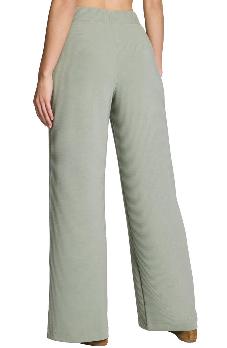 SPANX<sup>®</sup> AirEssentials Wide Leg French Terry Rib Pants, Alternate, color, Sage Brush