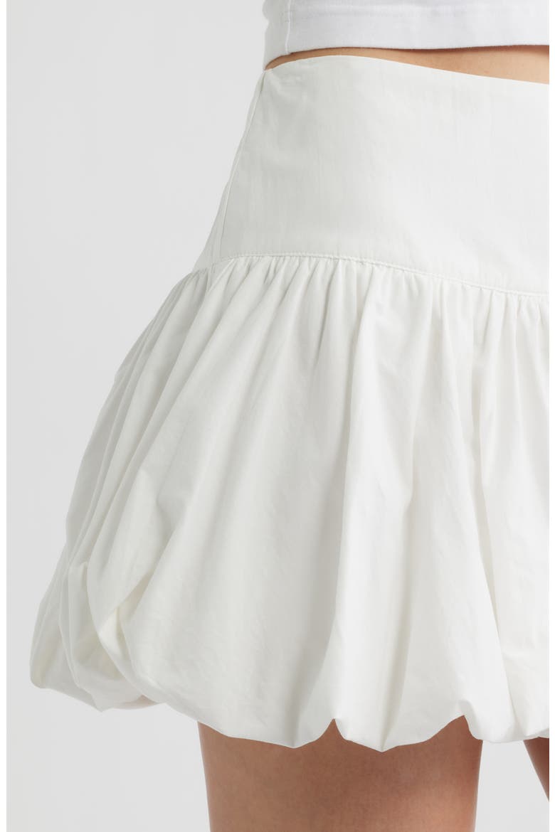 Parga Cotton Bubble Miniskirt, Alternate, color, OFF WHITE