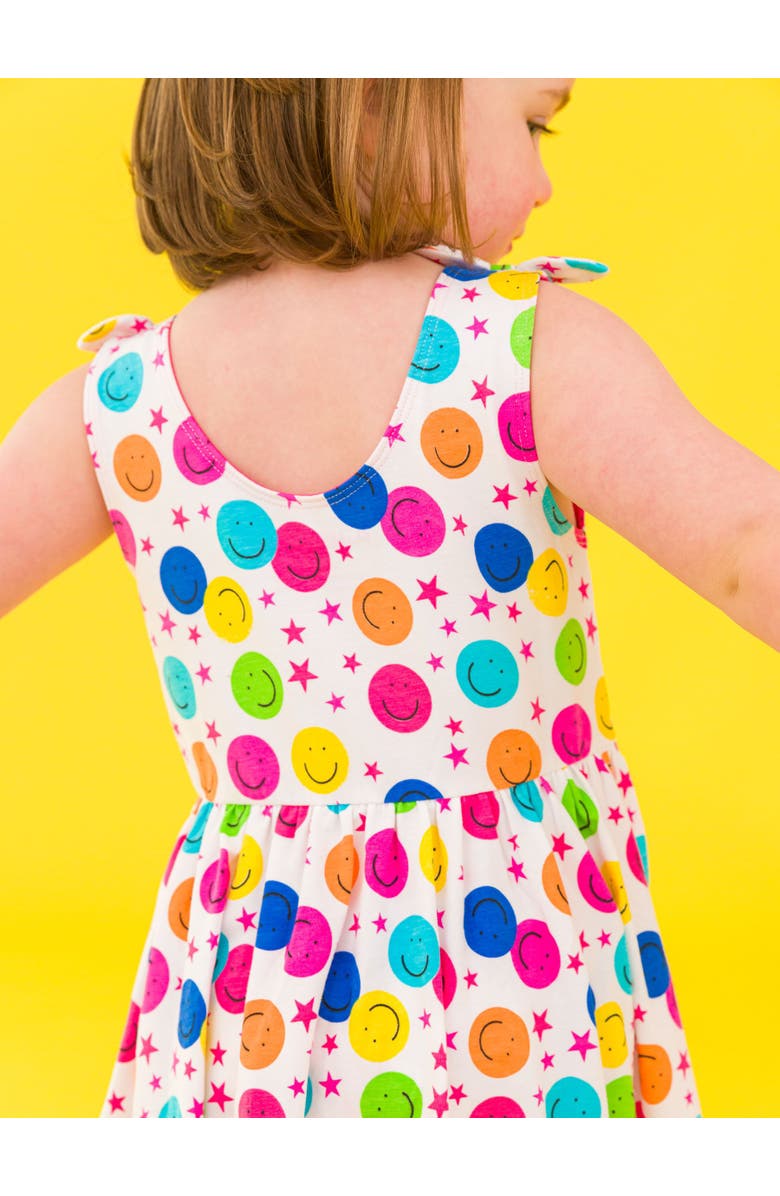 RuffleButts Baby Girls Tie Shoulder Twirl Dress, Alternate, color, 