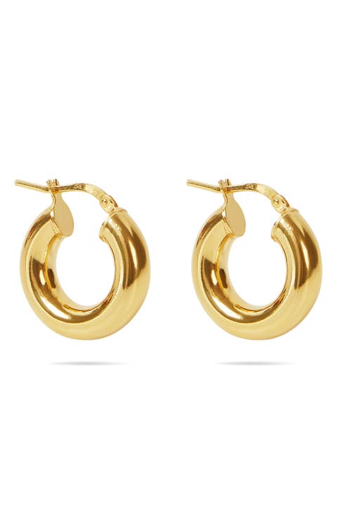 Chunky Tube Hoop Earrings