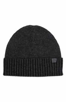 Bruno Magli Marled Ribbed Cuff Cashmere Beanie
