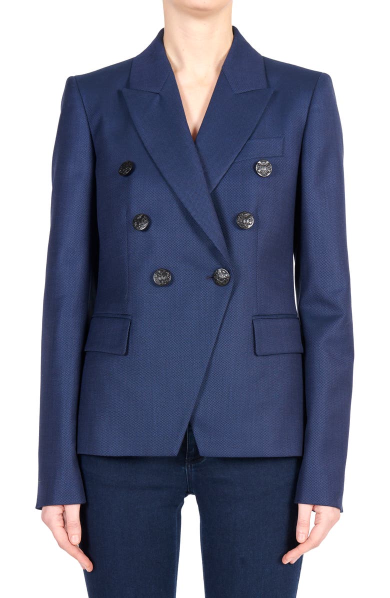 Stella McCartney Robin Double Breasted Wool Blazer, Main, color, 