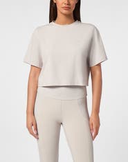 PLEIN SPORT Cropped T-Shirt Round Neck Ss Women