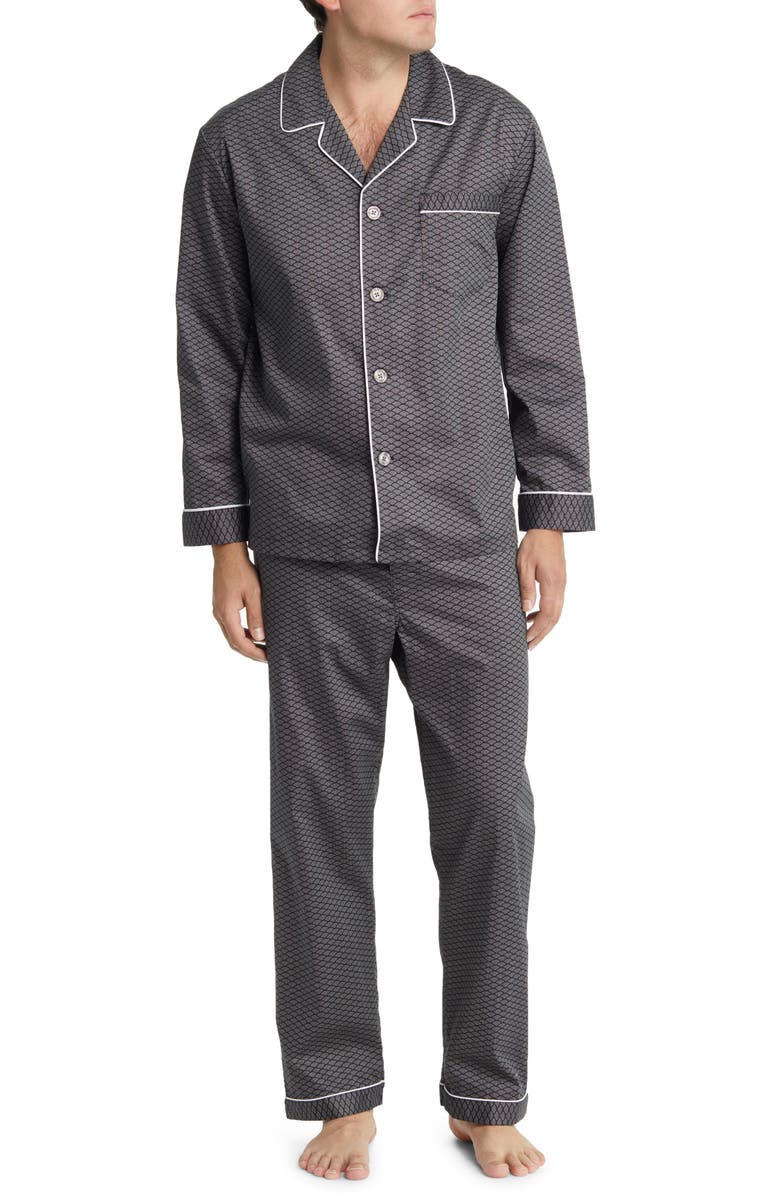 Majestic International Southport Woven Cotton Pajamas, Main, color, 