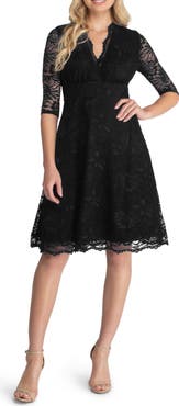 Kiyonna Mademoiselle A-Line Lace Cocktail Dress