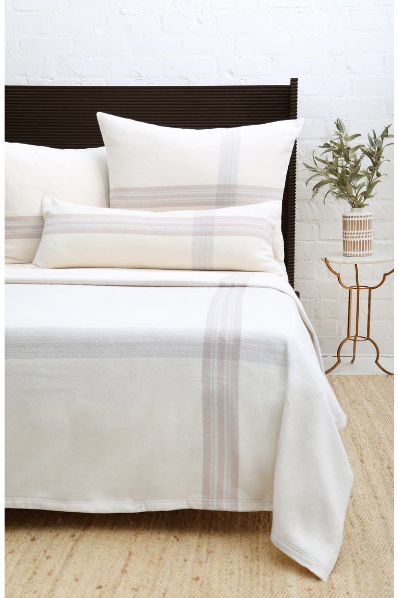 Geneva Bed Blanket, Alternate, color, IVORY/ TAUPE