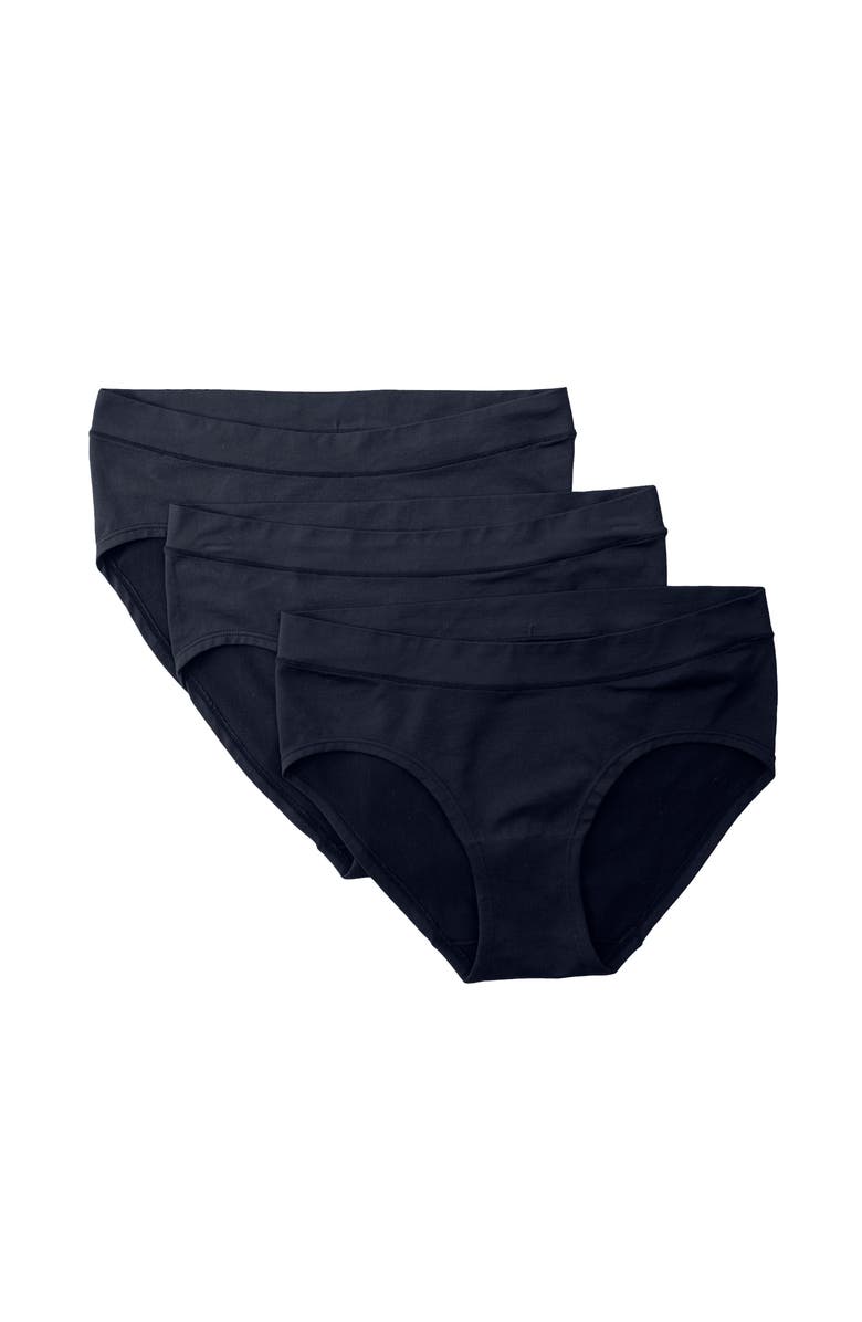 Ingrid & Isabel Cooling Seamless Maternity Underwear, 3-Pack, Main, color, Black