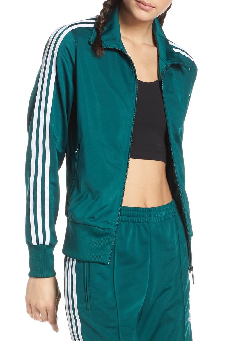 Firebird Recycled Tricot Track Jacket, Main, color, NOBLE GREEN
