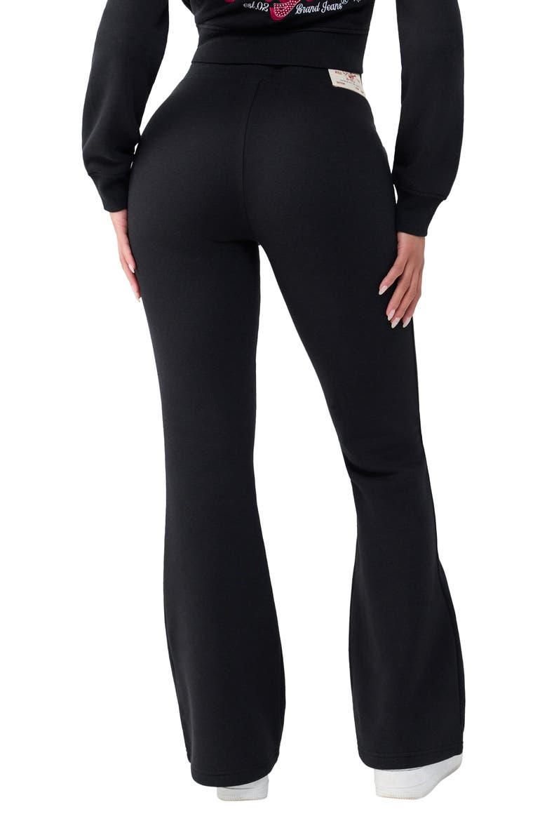 Crystal Tiger Bootcut Pants, Alternate, color, JET BLACK