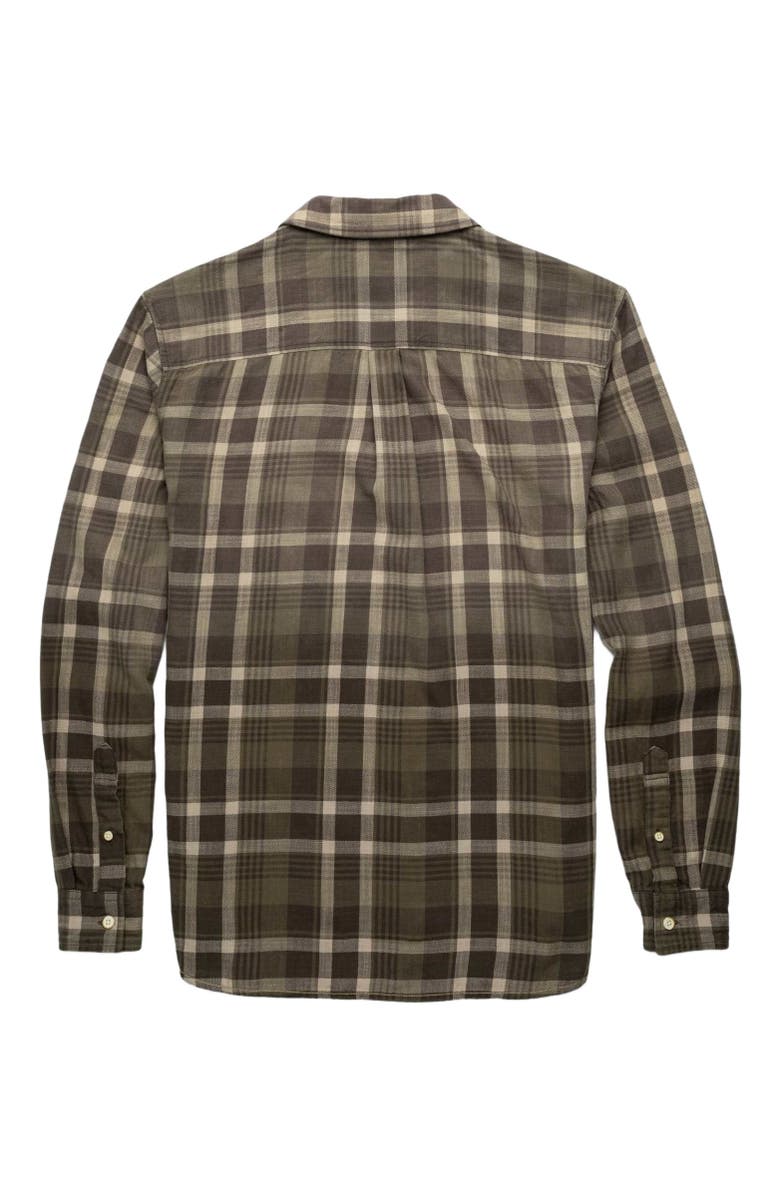 Surfside Supply Co. Brian Ombre Plaid Shirt, Alternate, color, Green Combo