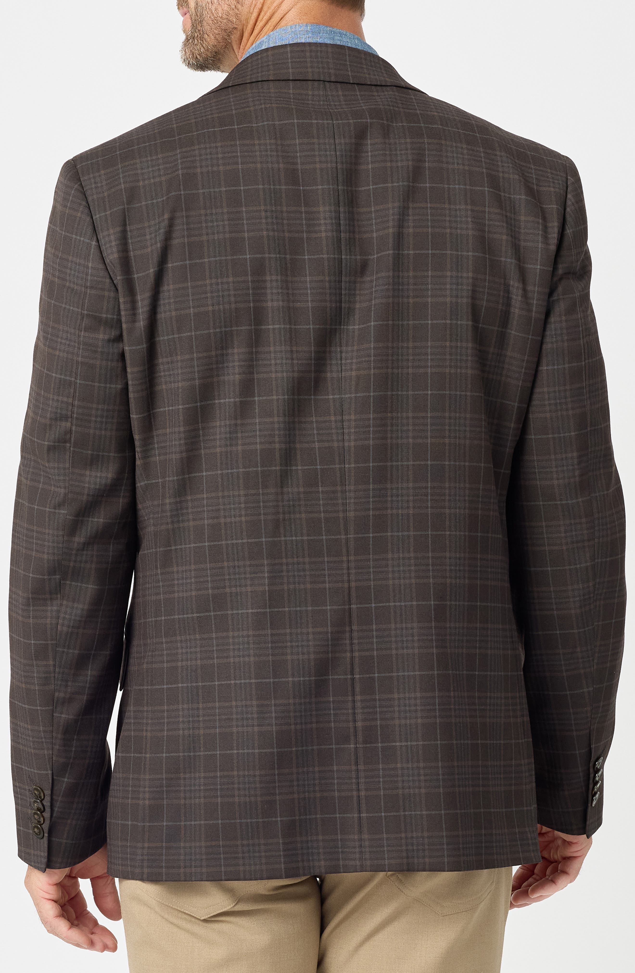 SAVILE ROW CO Plaid Slim Fit Stretch Sport Coat (Men) | Nordstromrack