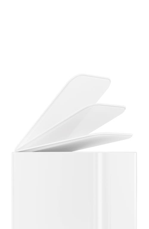 Simplehuman 5l Slim Step Trash Can In White