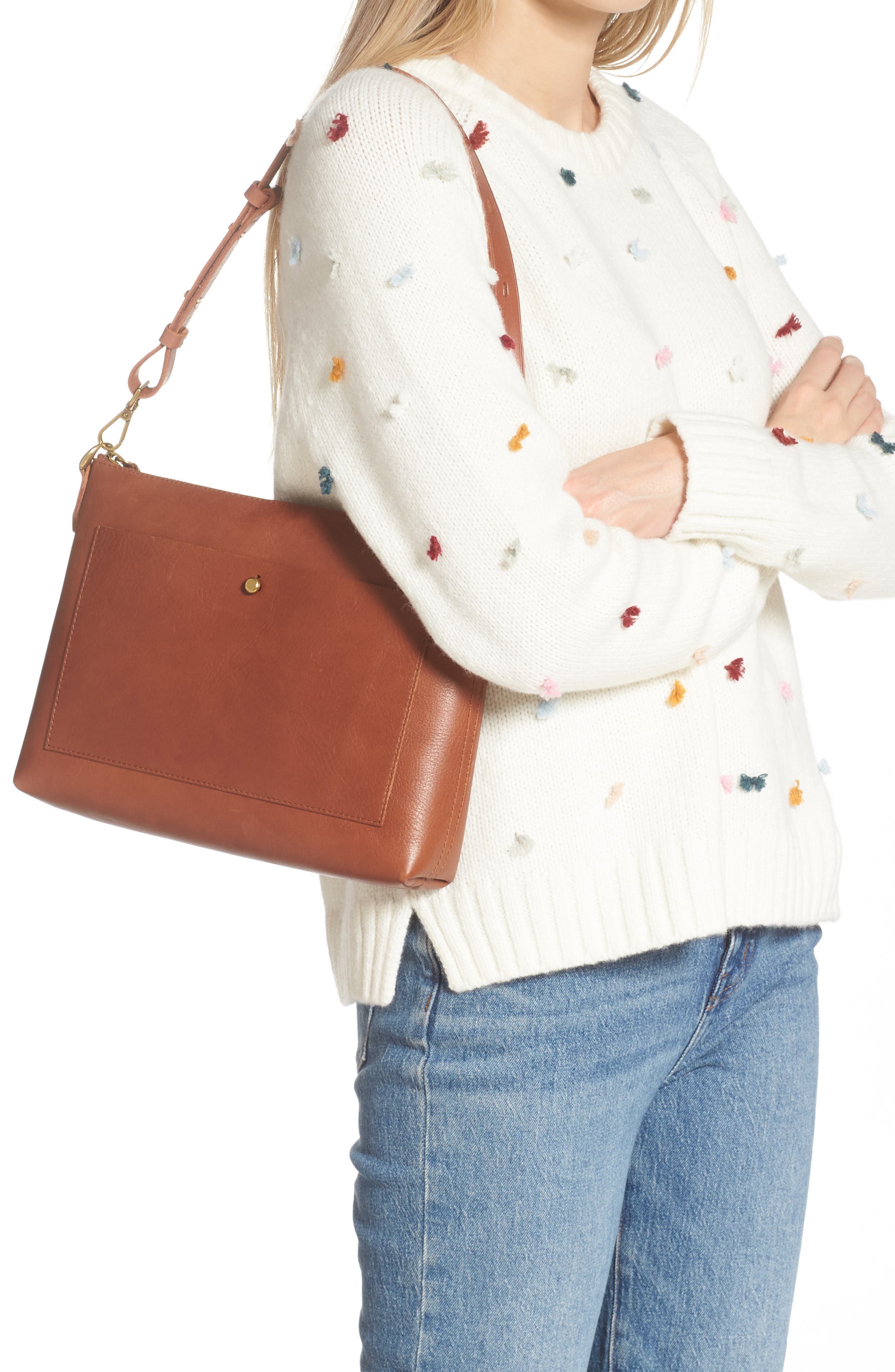 The Transport Shoulder Crossbody Bag, Alternate, color, ENGLISH SADDLE