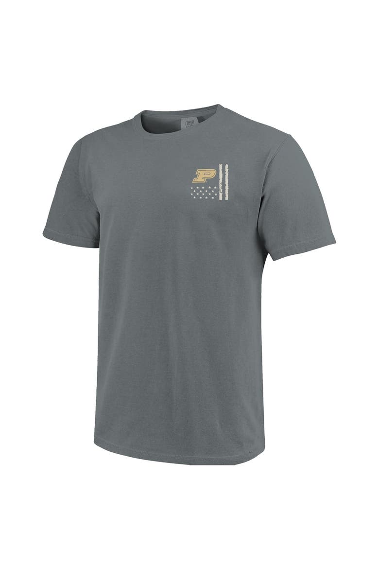 Men's  Gray Purdue Boilermakers Comfort Colors OHT Camo Overlay T-Shirt, Alternate, color, Gray