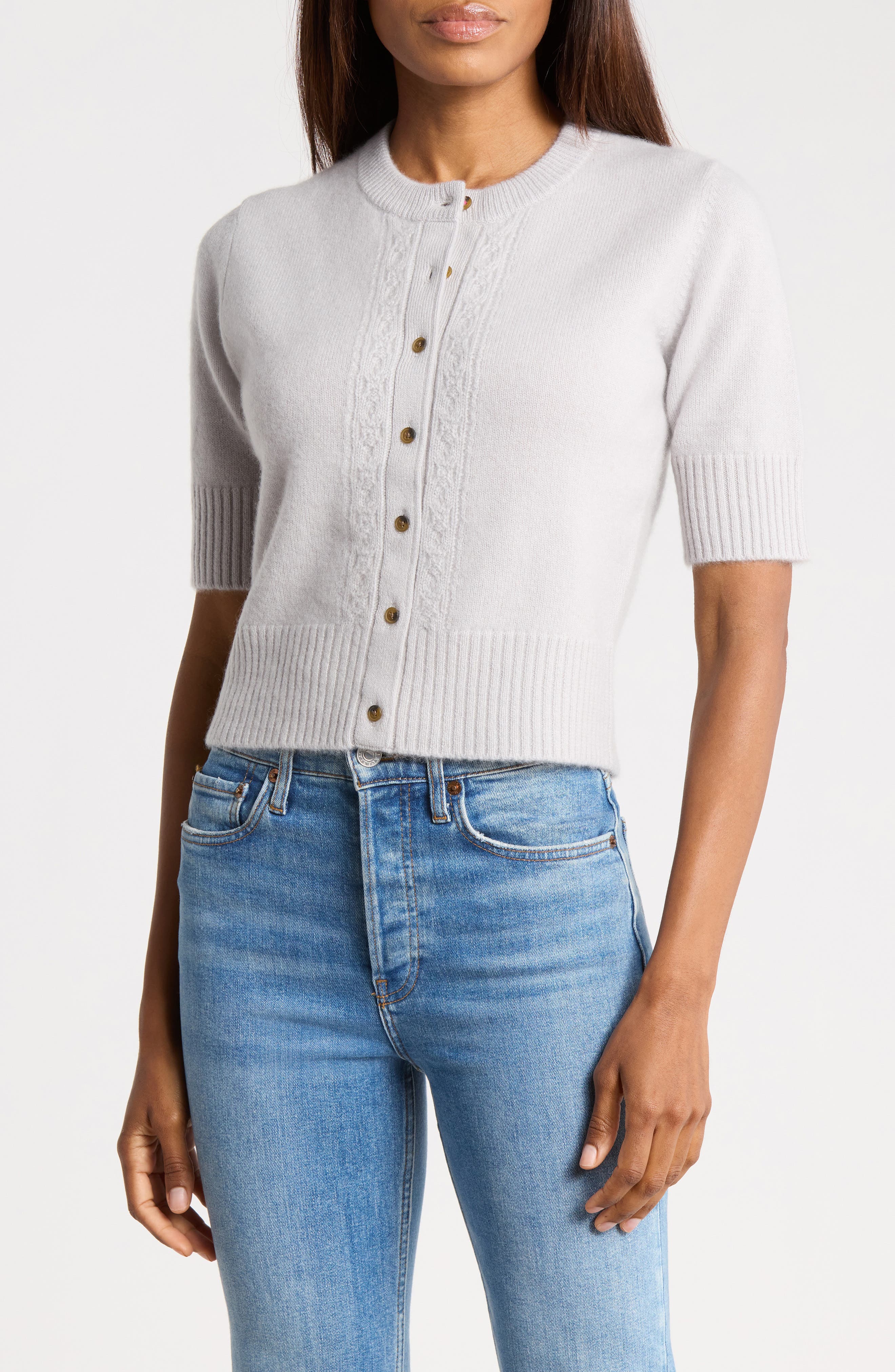 Cashmere Cable Cardigan