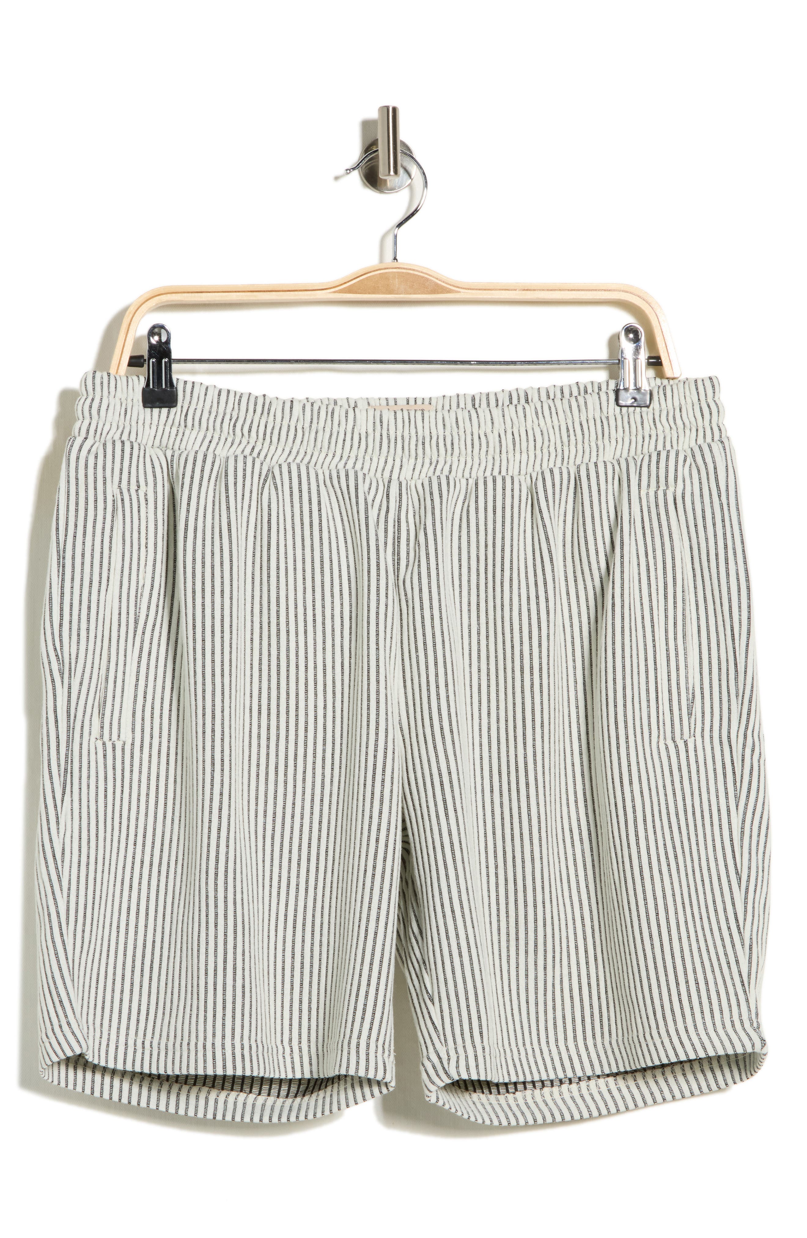 FLEECE FACTORY Rib Stripe Shorts
