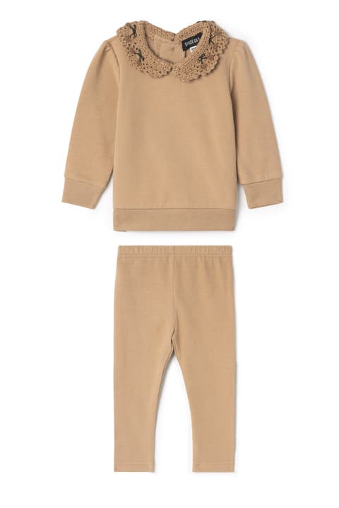 Crochet Collar 2 Piece Sweater and Pants Set (Toddler)