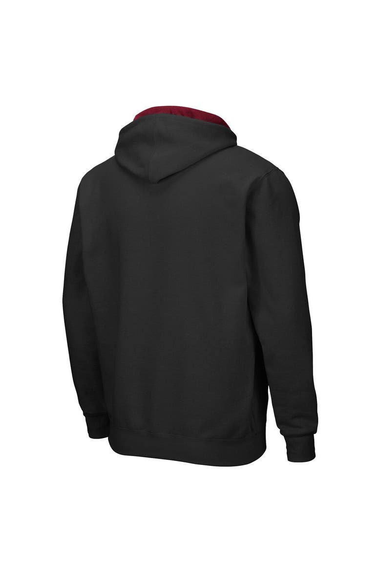 Men's Colosseum Black Temple Owls Arch & Team Logo 3.0 Full-Zip Hoodie Jacket, Alternate, color, Black