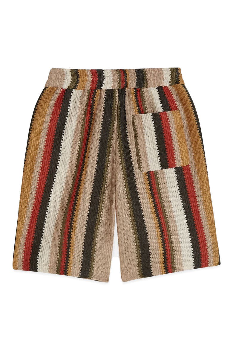 Kids' Stripe Knit Shorts, Alternate, color, MULTI COLOR STRIPE