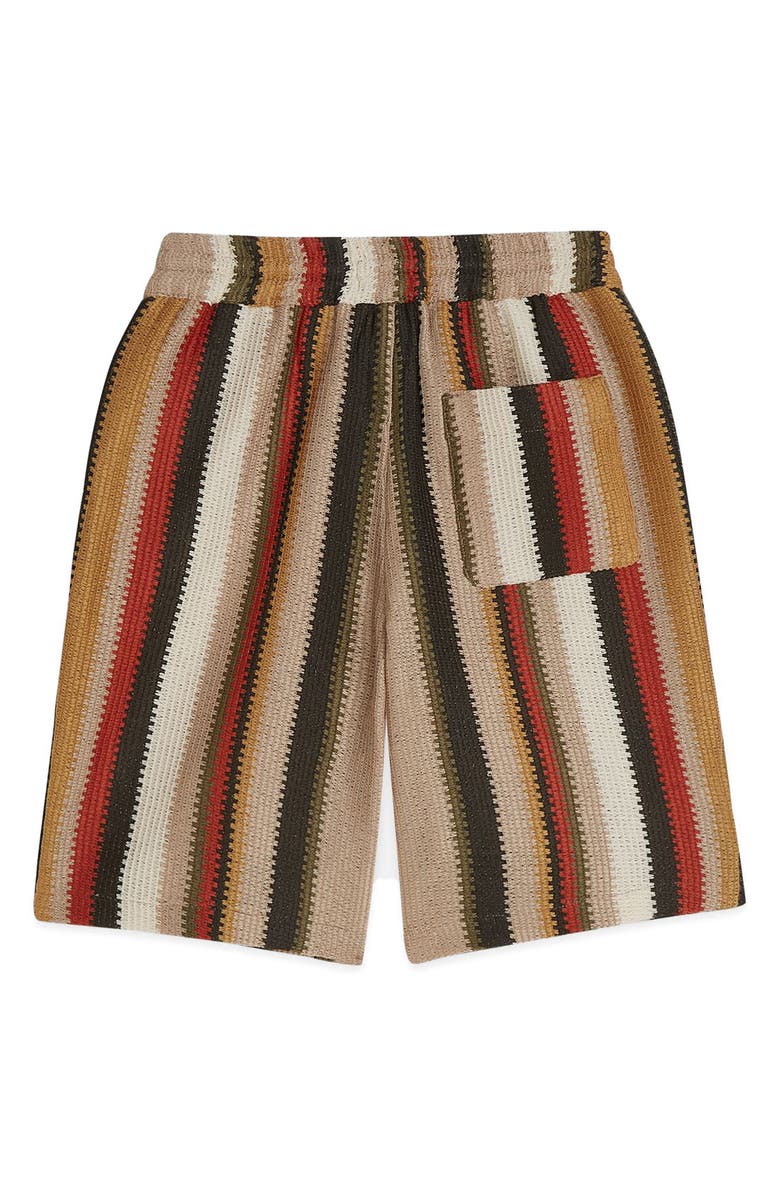 Scotch & Soda Kids' Stripe Knit Shorts, Alternate, color, 