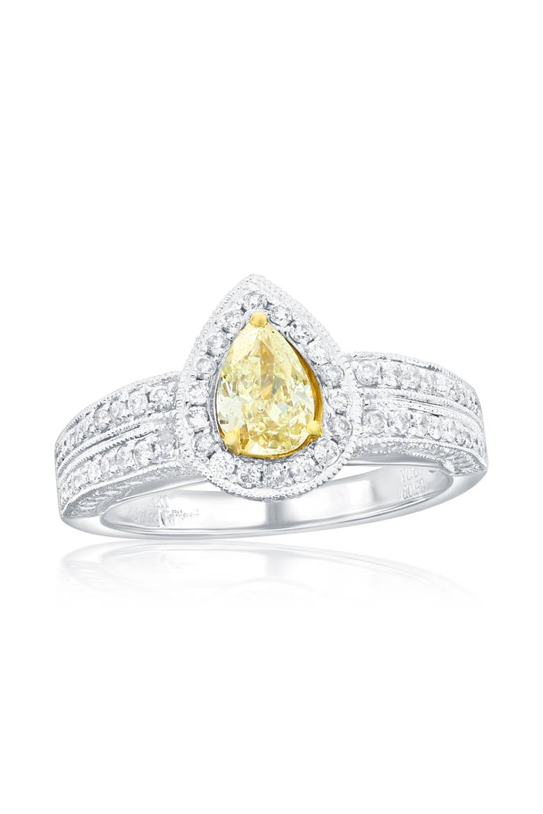 14K Gold Fancy Yellow Diamond Ring, Main, color, Yellow