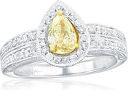 SOUZANA by Suzy Levian 14K Gold Fancy Yellow Diamond Ring