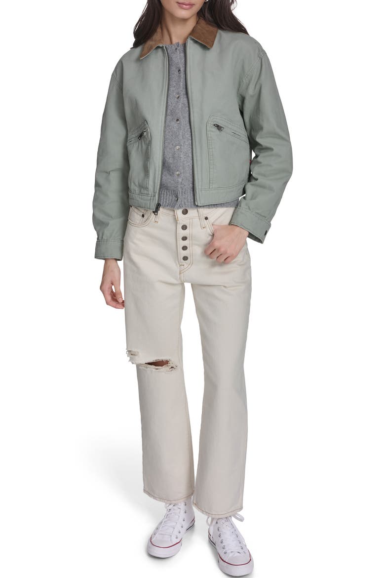 Crop Utility Jacket, Alternate, color, SHADOW