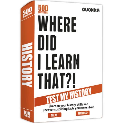 Trivia Card Games for Adults and Family