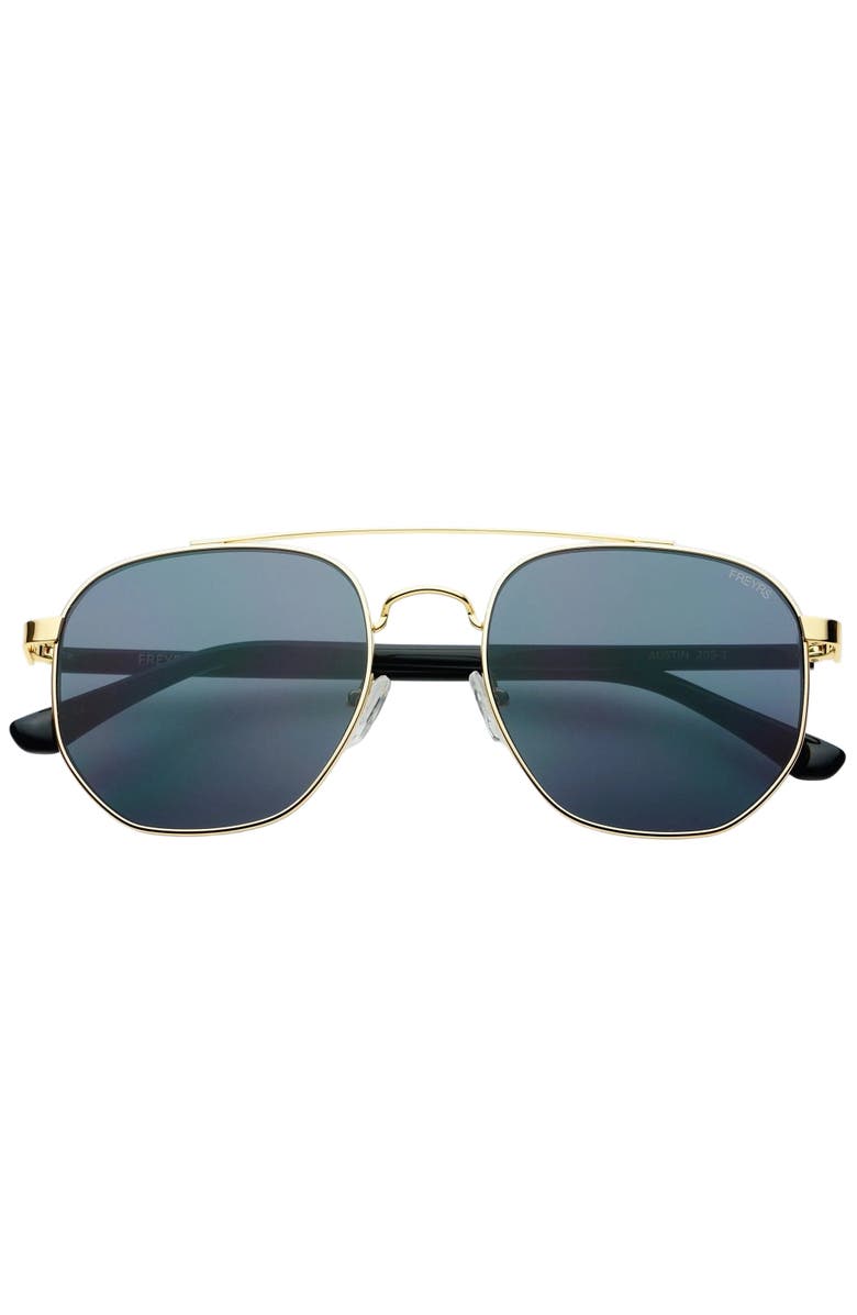 FREYRS Eyewear Austin Square Unixes Sunglasses, Main, color, Gold / Gray