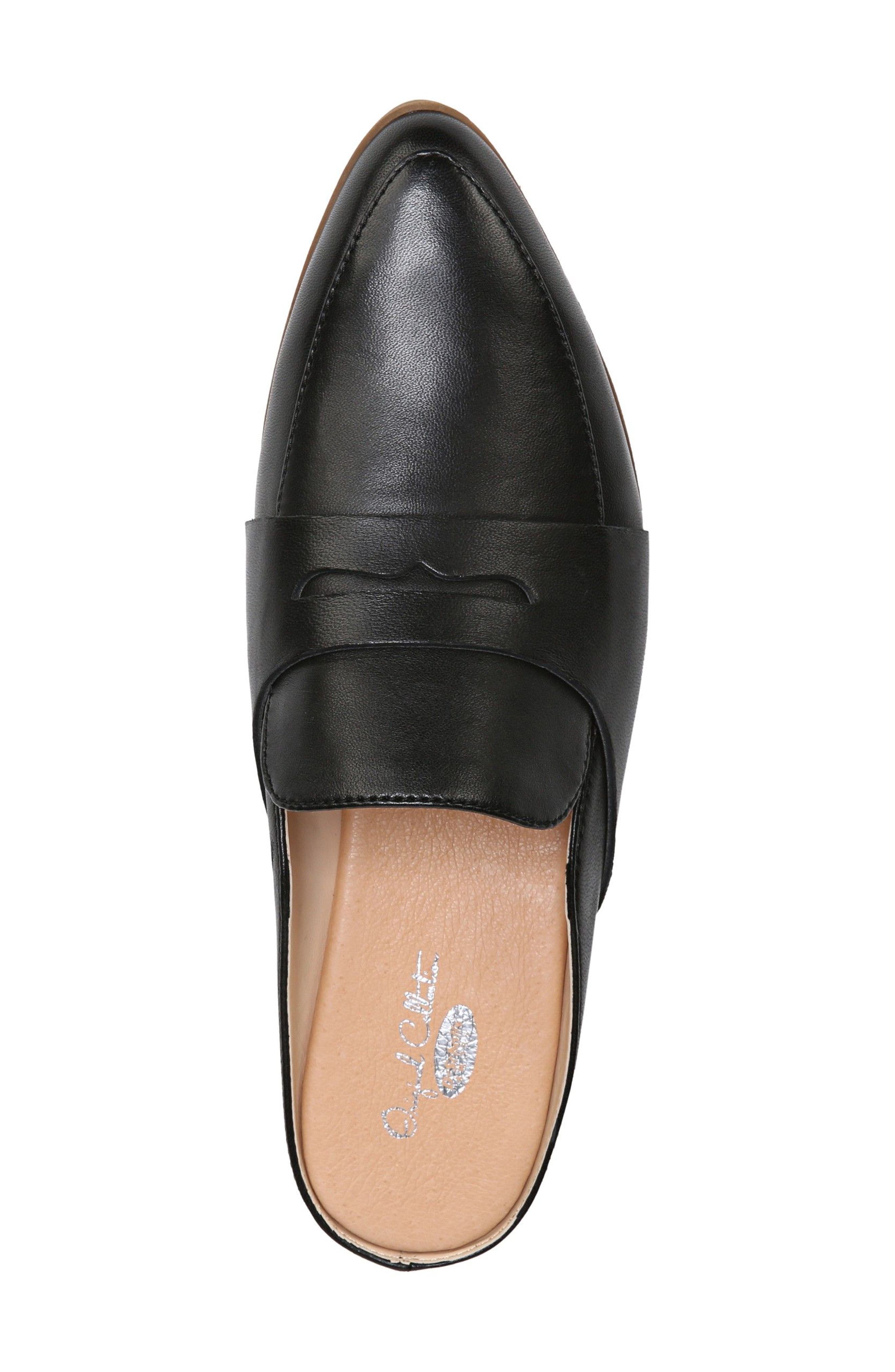 Eden Mule, Alternate, color, BLACK LEATHER