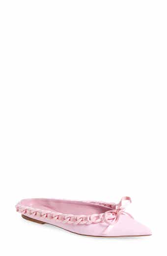 Giambattista Valli Ribbon & Chain Pointed Toe Mule