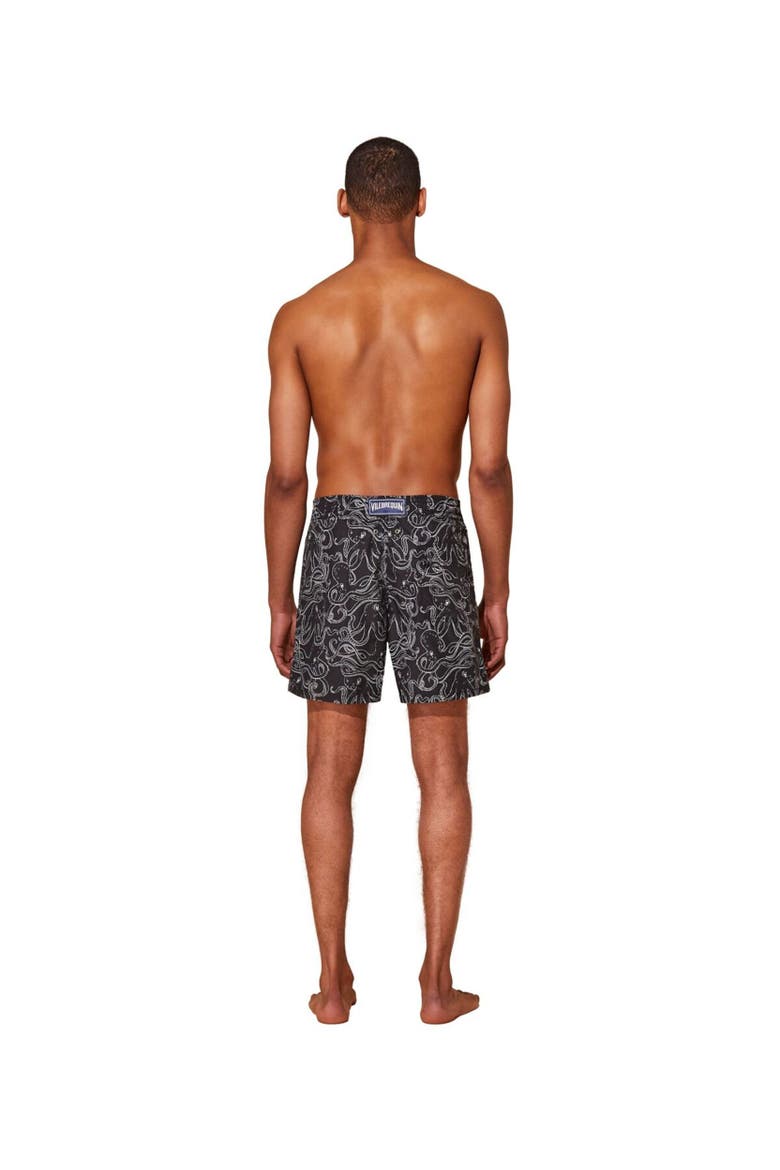 Men's Black Octopus Swim Trunks, Alternate, color, NOIR