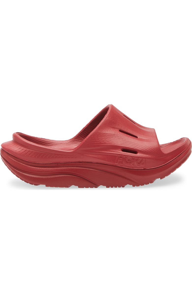 HOKA Ora Recovery Slide 3 Sandal, Alternate, color, Pepper / Pepper